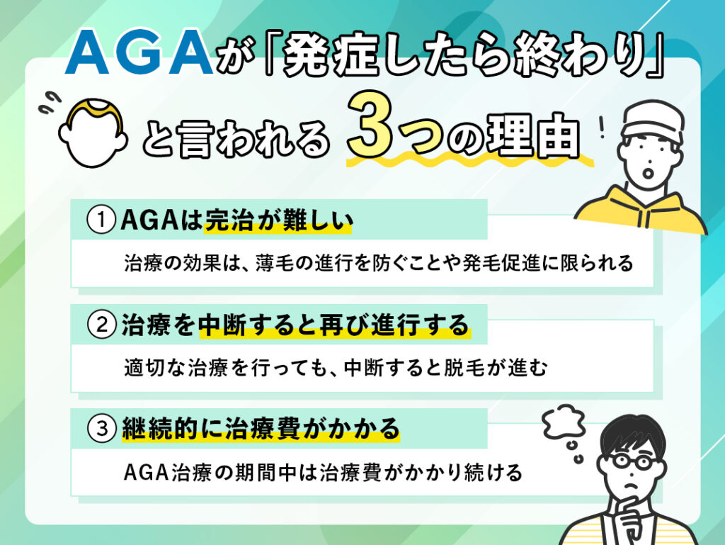 AGAが発症したら終わりと言われる原因