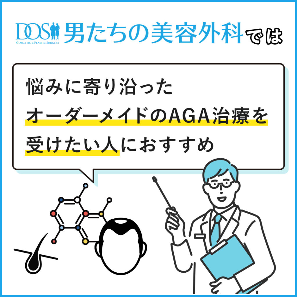 オーダーメイドのAGA治療を受けたい人におすすめ