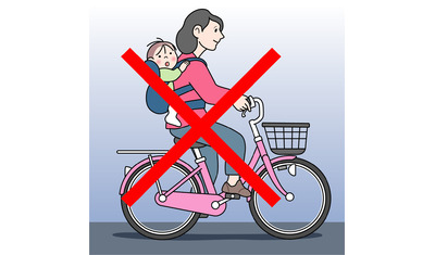 乳児と自転車に乗る危険　転倒による死亡事故も