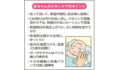 防ごう、赤ちゃんの肌トラブル　適切なスキンケアで健やかに