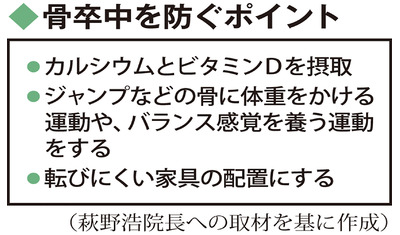 命に関わる「骨卒中」～未然に防ぎ健康寿命延ばす（山陰労災病院　萩野浩院長）～