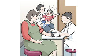 妊娠中のインフルエンザ早期に、家族みんなで対策を