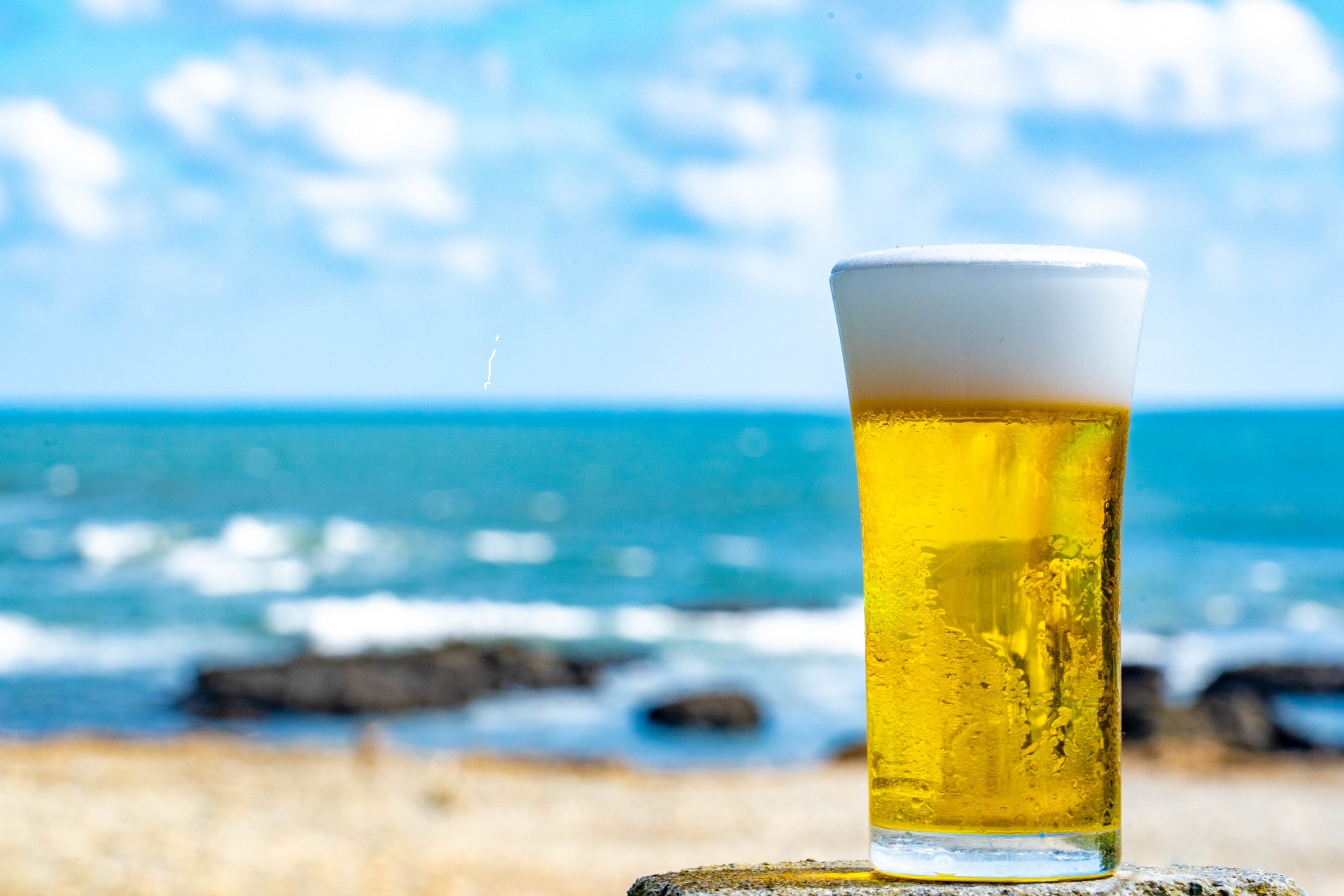 「海を見ながらビールを飲みたい」と男性利用者は言った