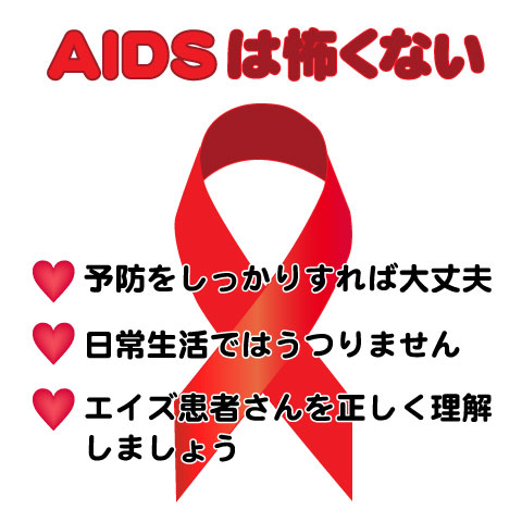 エイズを正しく理解し、正しく予防しましょう
