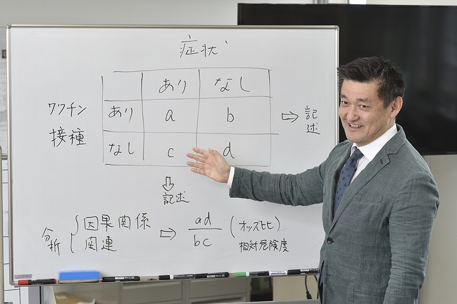 オッズ比について説明する鈴木貞夫教授