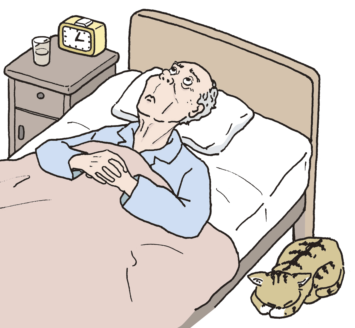 高齢になるほど不眠を訴える人は多くなるが、過剰な心配は禁物