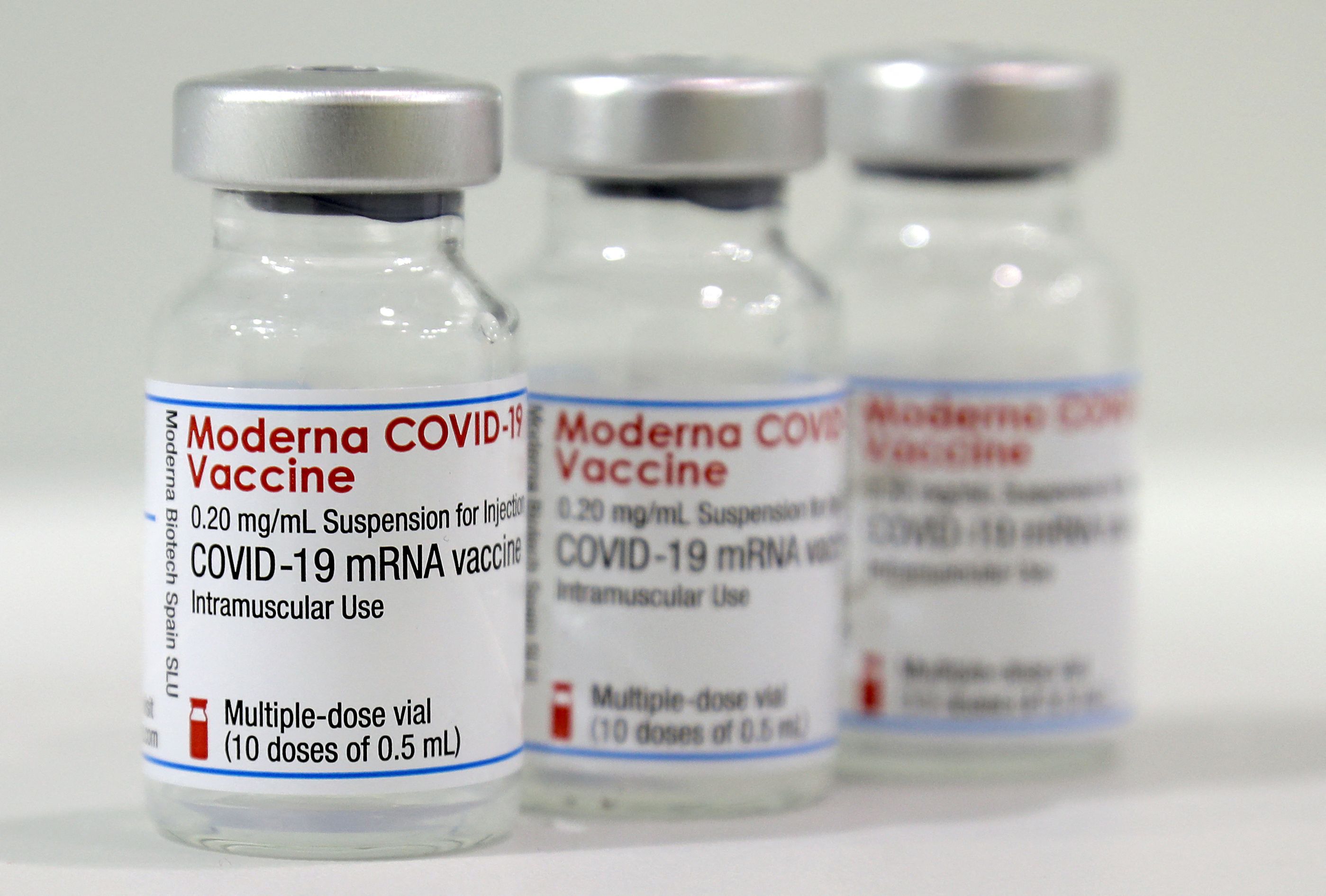 米モデルナ製の新型コロナウイルスのワクチン＝AFP時事