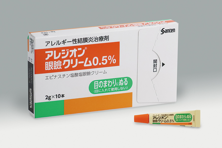 アレルギー性結膜炎のクリームタイプ治療薬「アレジオン眼瞼クリーム０．５％」