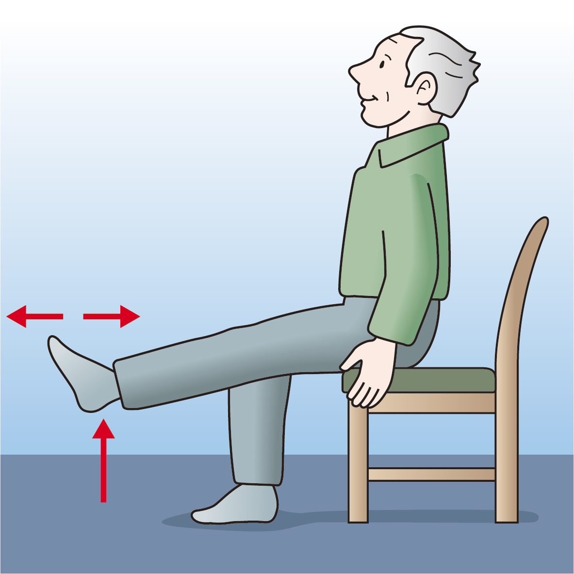 持病や痛みがある場合は医師に相談の上、椅子体操から