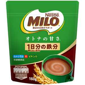 女性の“鉄不足”を補うため、 “1日分の鉄分(6.8mg配合)”を1杯でおいしく楽しめる「ミロ」が誕生！「ネスレ ミロ オトナの甘さ」 リニューアル