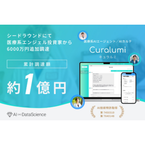 【累計約1億円の資金調達を完了】診察効率2倍の医療AI