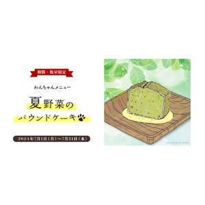 栄養満点の愛犬フード！「夏野菜のパウンドケーキ」期間限定発売！