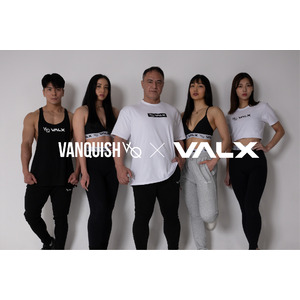 フィットネスブランド「VALX」がイギリス発の世界的アクティブウェアブランド「Vanquish Fitness」とのコラボアパレルを2024年6月30日(日)より先行販売開始