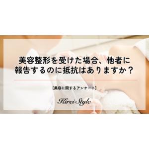 ＜調査レポート＞美容整形を受けた場合、他者にオープンにしますか？20代では42%が「抵抗がない」と回答