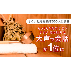 【サウナ利用経験者500人に調査】もっともNGだと思うサウナでの行為は「大声で会話」が1位に