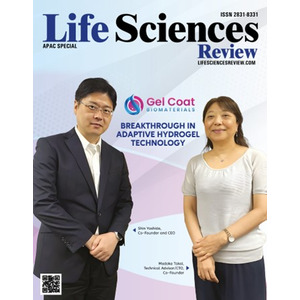 Gel Coat Biomaterials社、米Life Sciences Review誌の表紙を飾り、アメーバハイドロゲルによる酵素保護技術が新たな可能性を開く