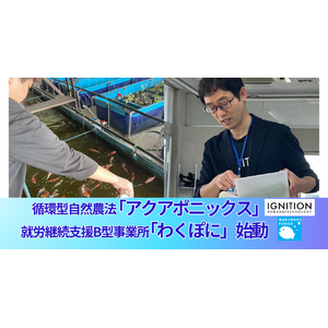 【千葉県初】循環型自然農法「アクアポニックス」×就労継続支援B型事業所「わくぽに」サービス提供開始 「高麗人参」×「錦鯉」、高単価アクアポニックスモデルで、平均工賃の約3倍 4.5万円を目指す