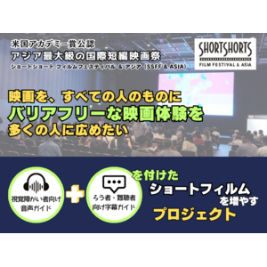 SSFF ＆ ASIA バリアフリーな映画体験を作るプロジェクトを展開！視覚障がい者向け音声ガイド、ろう者・難聴者向け字幕ガイド付きで満島ひかりさん主演、照屋年之監督作『演じる女』をバリアフリー上映