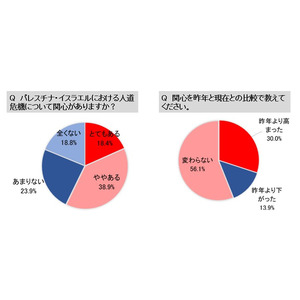 ガザ危機1年にあたっての意識調査