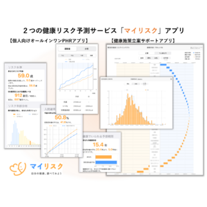 健康リスク予測サービス「マイリスク(R)︎」から運動～健康リスク管理アプリと健康施策立案サポートアプリがリリース。先行ユーザを募集。