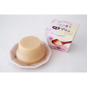 新機軸！卵を使わず、丸ごと大豆の「大豆ペースト」で作った、人気の「なめらか大豆プリン」シリーズに新たな仲間入り！「なめらか大豆プリン　バニラ風味」新発売