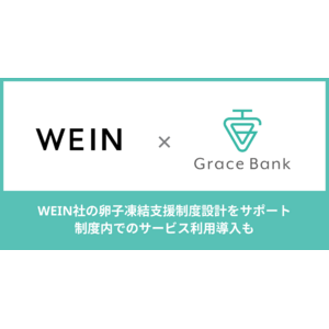 WEIN Groupの『卵子凍結支援制度』にて、グレイスグループの卵子凍結保管サービス「Grace Bank」が導入されました