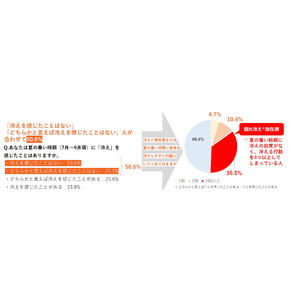 【 花王「バブ」 】夏の隠れ冷え（※）と入浴に関する調査 約3人に1人が暑い夏でも隠れ冷え(※)かも！？ケアの1つとして約38度のお湯×炭酸の“ぬるめバブ浴”を提案