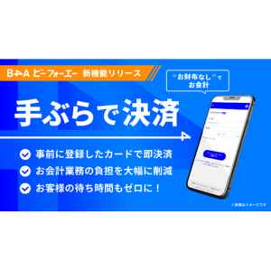自由診療クリニック特化型のDXツール『B4A（ビーフォーエー）』が、“お財布なし”でお会計ができる新機能「手ぶらで決済」をリリース