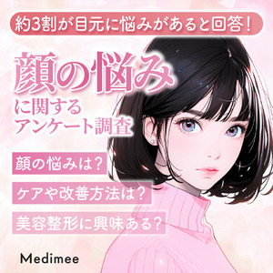 【約3割が目元に悩みがあると回答】20～50代男女に「顔の悩み」に関するアンケート調査を実施！