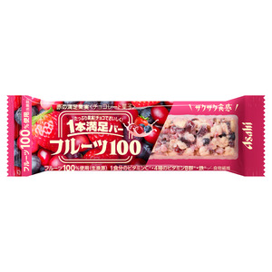 「１本満足バー フルーツ100」10月7日発売　おいしく手軽に栄養補給ができるフルーツ100％使用（生換算）のチョコレートバー