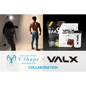 ボディメイクコンテスト出場者のボディカラーリングを手掛ける「V Shape」とのコラボ企画を実施