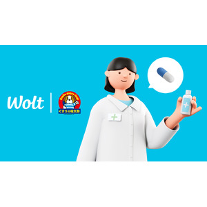 Woltの法人向け配送サービス「Wolt Drive」を活用し、くすりの福太郎が処方薬のデリバリーを開始！