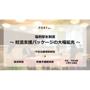 妊活初期を支援する福利厚生制度「妊活支援パッケージ」の大幅拡充を実施