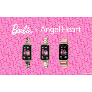 時計ブランドAngel Heart(エンジェルハート)はブランド設立20周年を記念して、誕生65周年を迎える『Barbie(TM)』とコラボし、ブランド初となるスマートウォッチを4月5日より予約開始します。