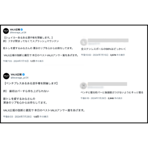 コメント数100件突破 「それ、あるある～」共感の嵐が止まらない フィットネスブランド「VALX」が開催する“筋トレあるある選手権”が大好評