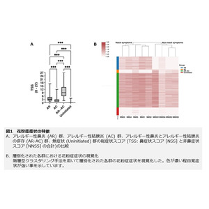 花粉症の多様な鼻症状・眼症状の特徴と両症状の併存に関連する因子を解明