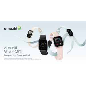 Amazfit、コンパクトでパワフルな最新スマートウォッチ「Amazfit GTS 4 Mini」を発表　2022年8月19日（金）日本国内新発売