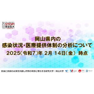 【岡山大学】岡山県内の感染状況・医療提供体制の分析について（2025年2月14日現在）