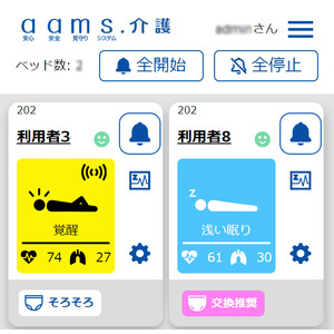 見守り介護ロボット『aams』と排泄センサー『Helppad２』のシステム連携が順次開始、さらなる利便性向上へ
