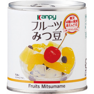 食べ切りサイズで保存にも便利な「カンピー フルーツみつ豆 EO 5号缶」を新発売