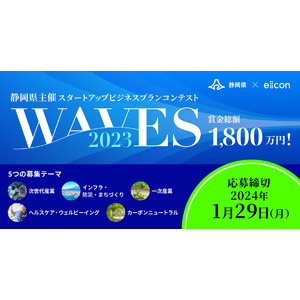 静岡県主催スタートアップビジネスプランコンテスト WAVESを開催します