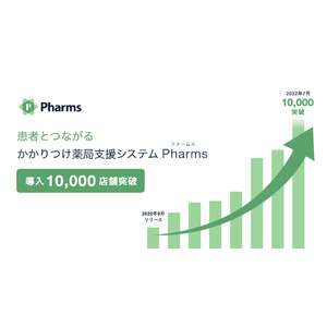 メドレー提供のかかりつけ薬局支援システム「Pharms」が導入1万店舗を突破