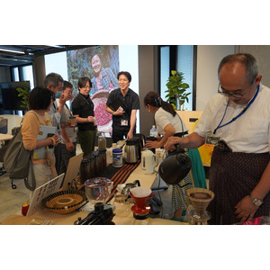 企業の社会貢献活動と連携。ミャンマー産Connected Coffeeの試飲会を開催。