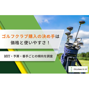 ゴルフクラブ購入の決め手は価格と使いやすさ！試打・予算・番手ごとの傾向を調査
