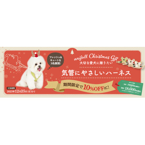 【期間限定】クリスマスキャンペーン実施！新製品の「アニサポ ハーレスト cocochi」を特別価格で販売！