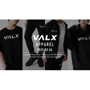 VALXアパレルから新ロゴを使用したユニセックスの商品が登場