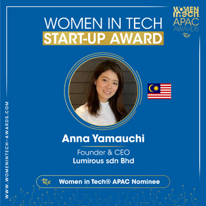 東南アジア妊活支援企業 ルミラス 山内 杏那（Founder/CEO)「Women in Tech(R) APAC Awards」にてノミネート