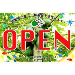 注目のスーパーフード・青パパイア専門店「パパイア王子ショップ」がオープン！宮崎県新富町の地域おこし協力隊がオーナーとなり開発商品を販売