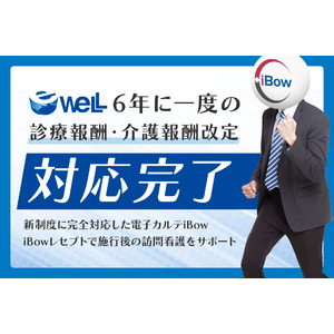 eWeLL、6年に一度の診療・介護報酬改定に対応完了
