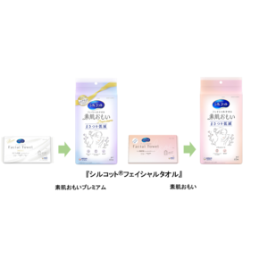 『シルコット(R)フェイシャルタオル』「まさつ低減」※1でお肌にやさしいことが伝わるパッケージに刷新